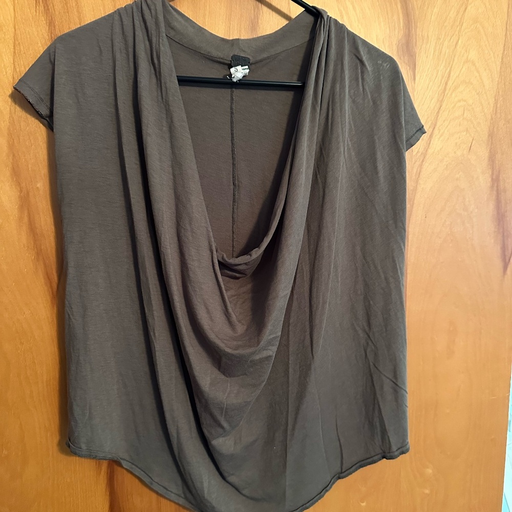 Army Green Free People top